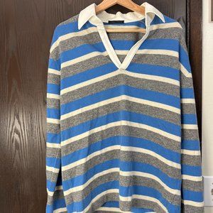 Roberto Collina Lambswool Rugby Sweater - Size Large